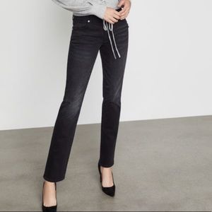BCBGMaxAzria Jean Black Distressed Boyfriend Jeans